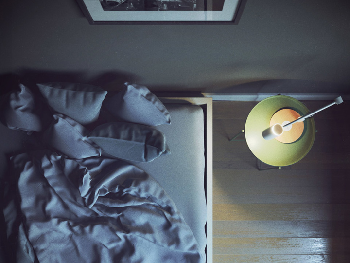 Denim Bedroom | Visumetrie Architekturvisualisierung