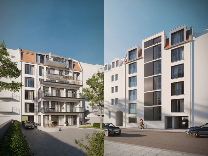 Neubau Mehrfamilienhaus Nürnberg | Visumetrie Architekturvisualisierung
